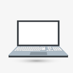 Laptop design. Technology icon. Isolated illustration