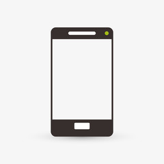 Smartphone design. Technology icon. Isolated illustration