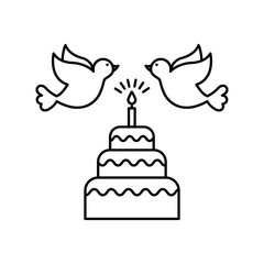 wedding invitation icon  design 