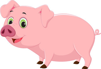 cute pig cartoon