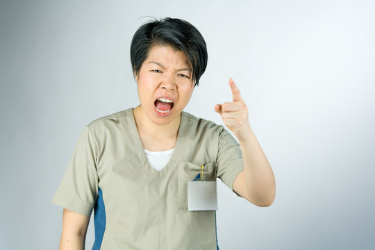 female model attractive woman on plein background with copy spac