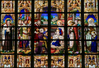 Foto op Canvas Stained Glass - Epiphany © jorisvo