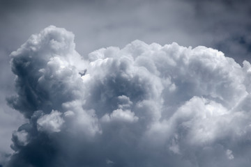 Dramatic sky with stormy clouds