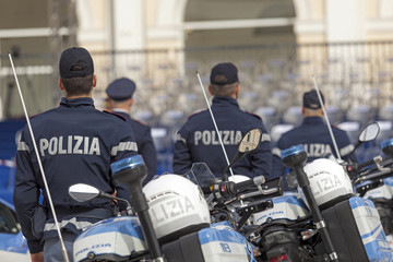 riders of the Italian police