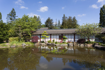 Obraz premium Japanese garden, Nantes, Pays de la Loire, France