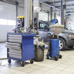 Image of a car repair garage
