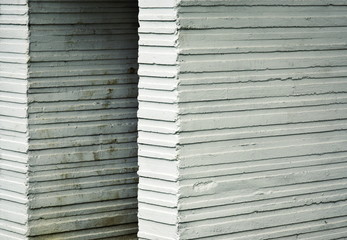 Old White grooved concrete blocks