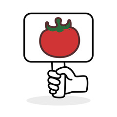 Healthy food design. organic food. flat illustration