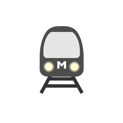 Subway train. Vector icon.