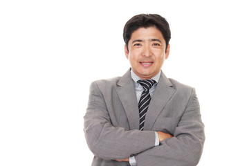 笑顔のビジネスマン