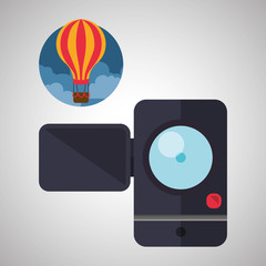 Travel design. Trip icon. Flat illustration