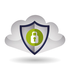 Cloud computing design. Trip icon. Flat illustration, technology vector