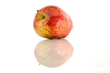 Apple on a white background