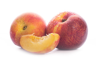 nectarines isolated 