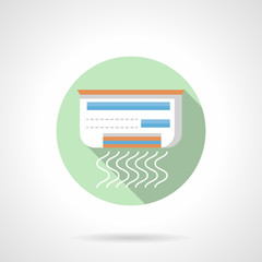 Conditioning flat round vector icon