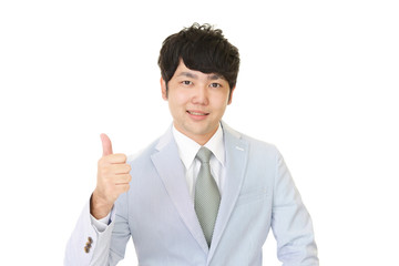 笑顔のビジネスマン