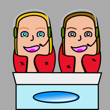 Recepcionistas.