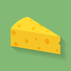 Icon of piece or slab of cheese.