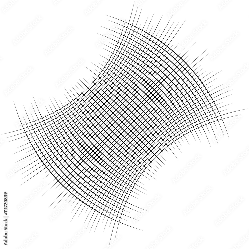 Poster Intersecting lines. Grid, mesh pattern. Abstract illustration.