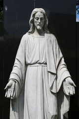 Christusfigur aus Marmor, segnender Jesus