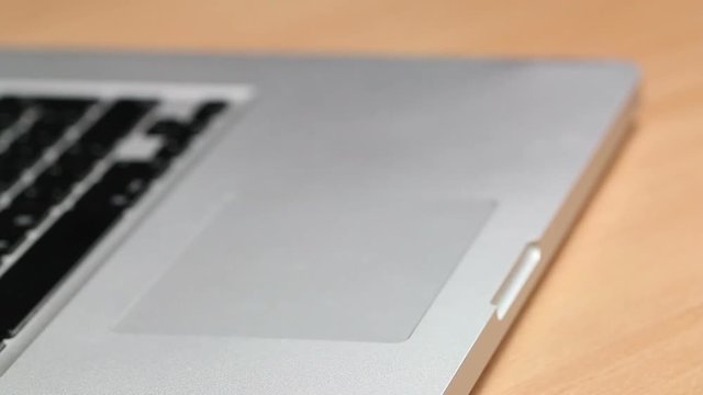 Finger tapping the touchpad