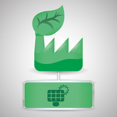 Eco design. Bio icon. Isolated illustration. Green concept