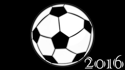 Obraz premium 2016 Football Background Black
