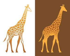 Fototapeta premium Żyrafa z ilustracji plamy
