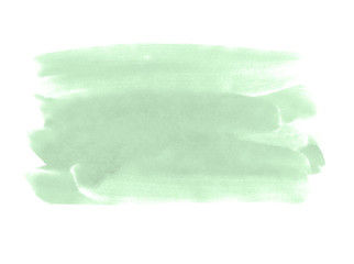 A fragment of the pale green background painted with gouache