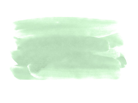 A fragment of the pale green background painted with gouache