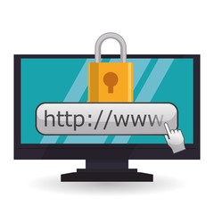 Cloud computing design. Media icon. Isolated illustration