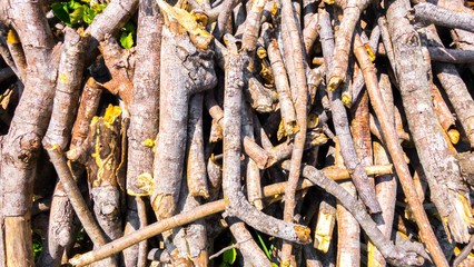 stack of wood abstract background