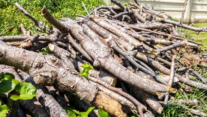 stack of wood abstract background