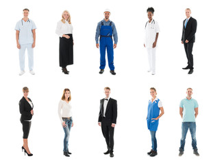 Obraz premium Collage Of People With Various Occupations