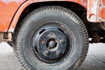Fototapeta na wymiar truck tire