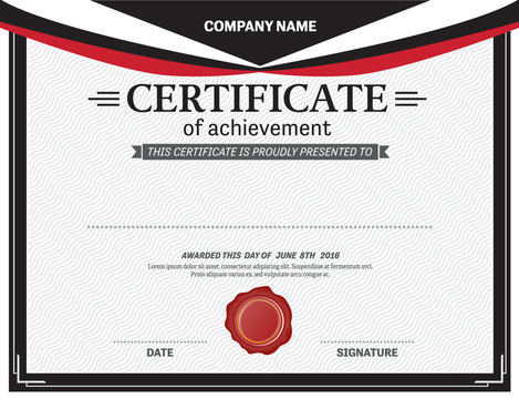 diploma certificate template vector illustration design, cerificate white background