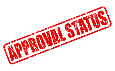 APPROVAL STATUS red stamp text