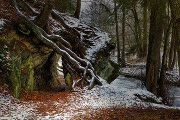 Felsdurchbruch Fernwanderweg Selketal-Stieg Harz