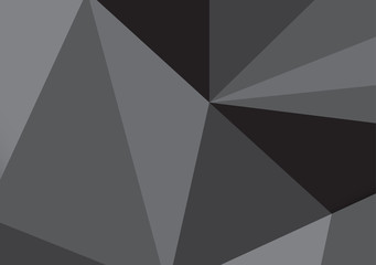 abstract dark gray polygonal illustration background vector