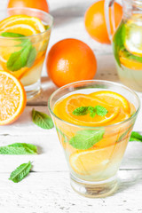 orange soda in a glass