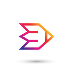 Abstract Number Three Logo