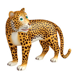  look back Leopard cartoon character
