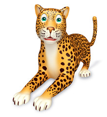 Fototapeta premium cute Leopard cartoon character