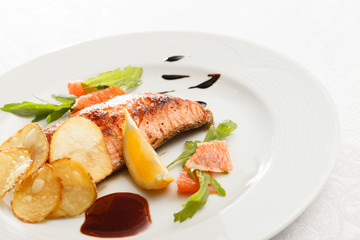salmon steak