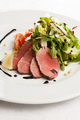 roast beef with vegetables