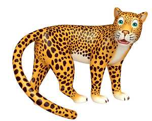  look at camera Leopard cartoon character