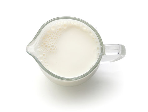 Milk jug with milk