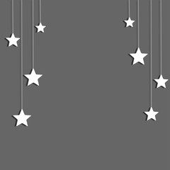 Vector background. Stars on a string. Eps 10.
