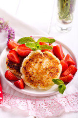 Sweet ricotta fritters