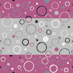 Seamless decorative vector background with circles. Print. Cloth design, wallpaper. 